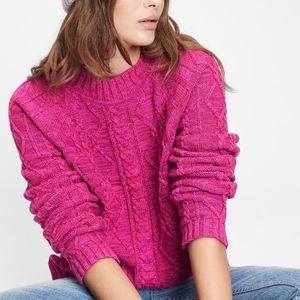 NEW Gap Cable Knit Crewneck Sweater PS